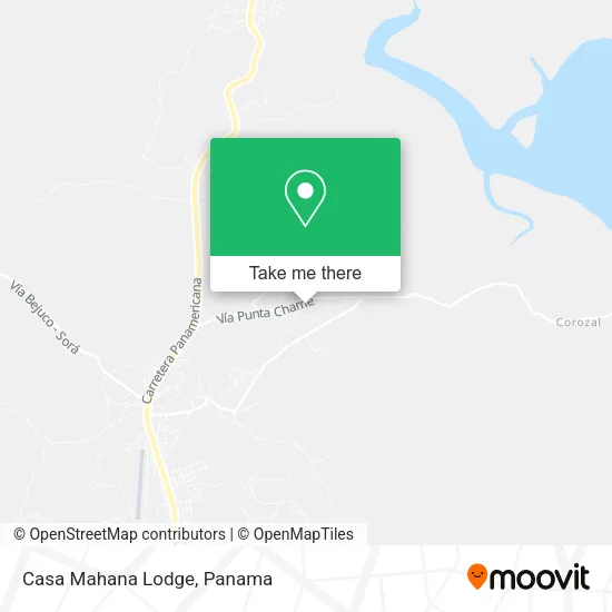 Mapa de Casa Mahana Lodge