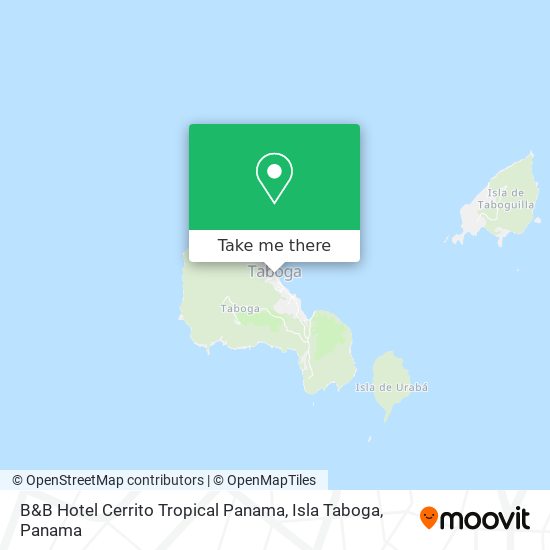 B&B Hotel Cerrito Tropical Panama, Isla Taboga map