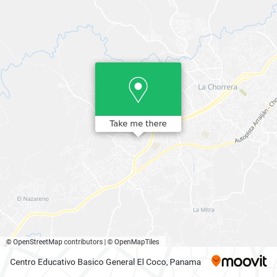 Centro Educativo Basico General El Coco map