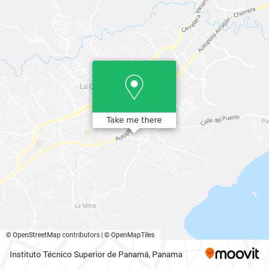 Instituto Técnico Superior de Panamá map