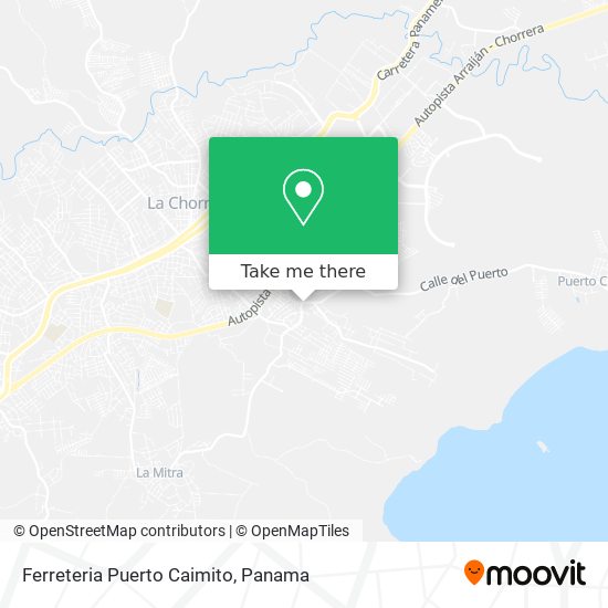 Ferreteria Puerto Caimito map