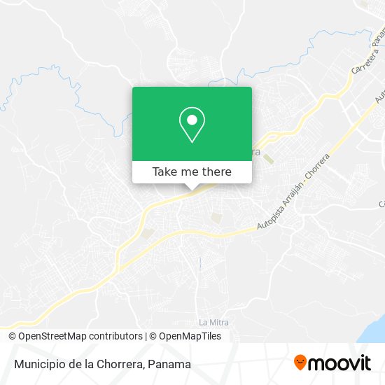 Municipio de la Chorrera map