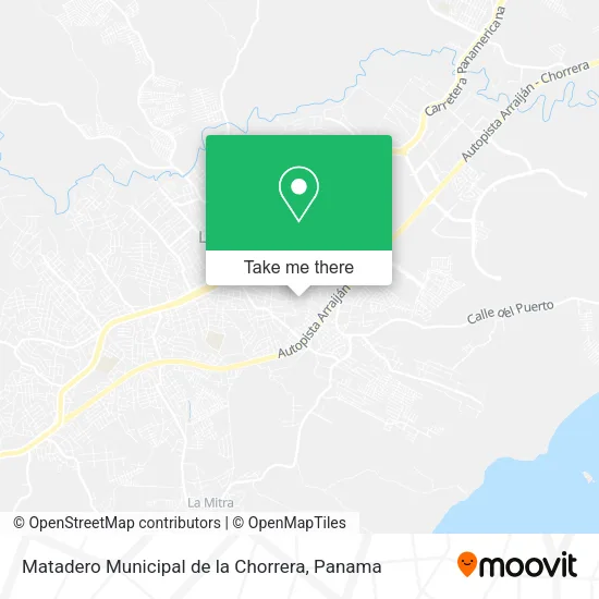 Mapa de Matadero Municipal de la Chorrera