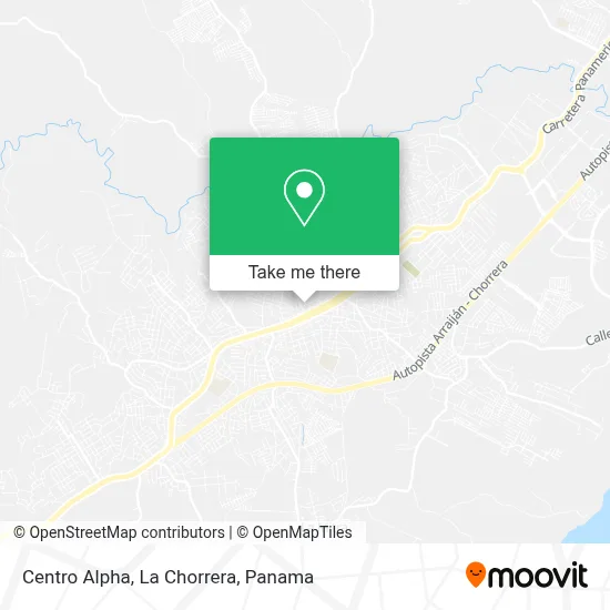 Centro Alpha, La Chorrera map