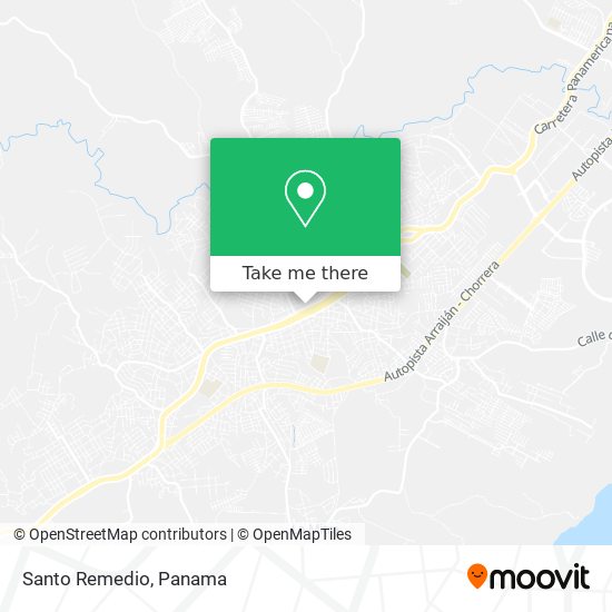 Santo Remedio map