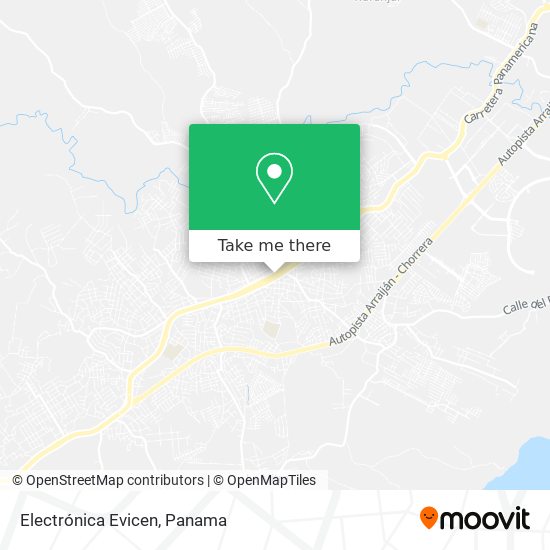 Electrónica Evicen map