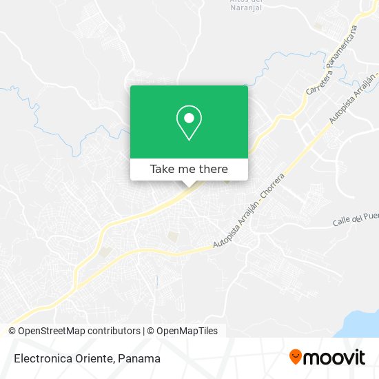 Electronica Oriente map