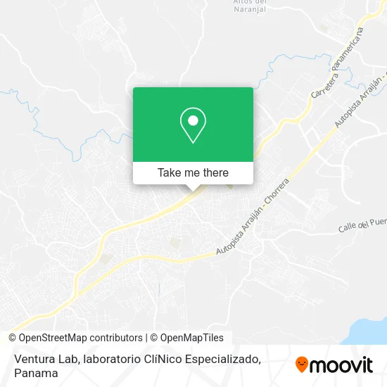 Ventura Lab, laboratorio ClíNico Especializado map