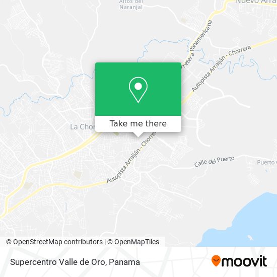 Supercentro Valle de Oro map