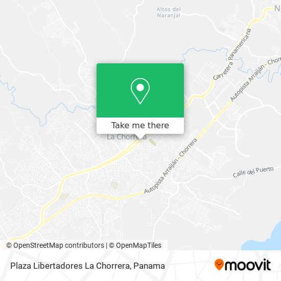 Plaza Libertadores La Chorrera map