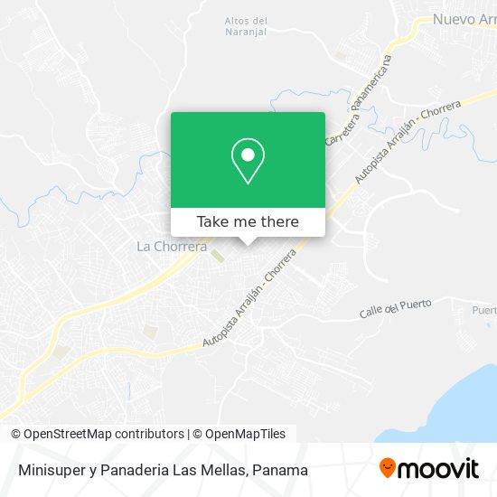 Mapa de Minisuper y Panaderia Las Mellas