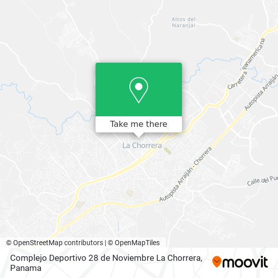 Complejo Deportivo 28 de Noviembre La Chorrera map