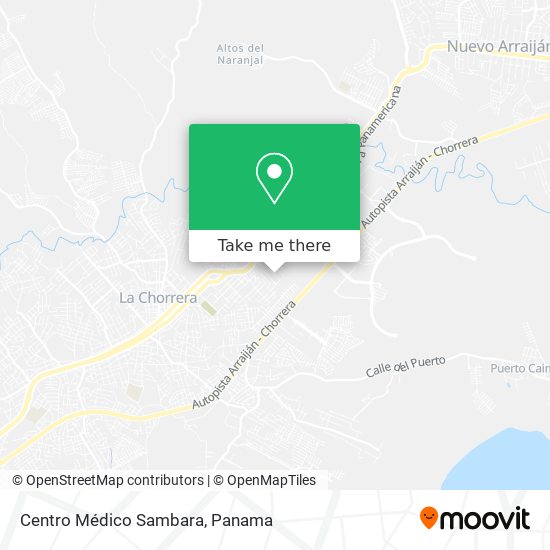 Centro Médico Sambara map