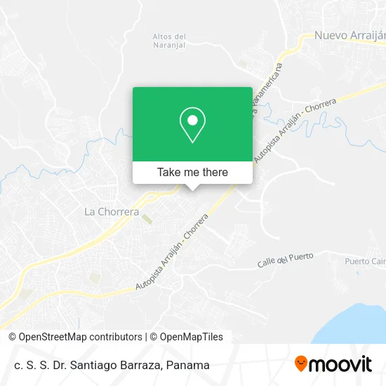 Mapa de c. S. S. Dr. Santiago Barraza