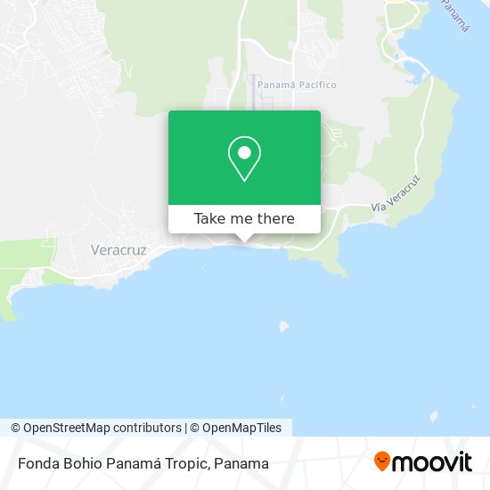 Fonda Bohio Panamá Tropic map