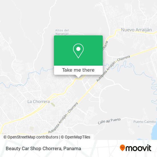 Beauty Car Shop Chorrera map