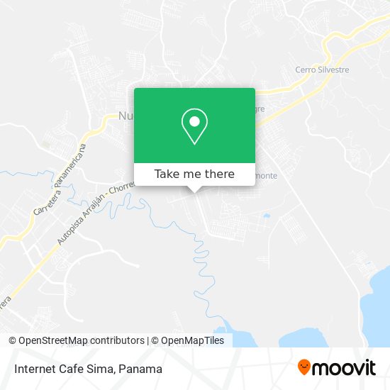 Mapa de Internet Cafe Sima
