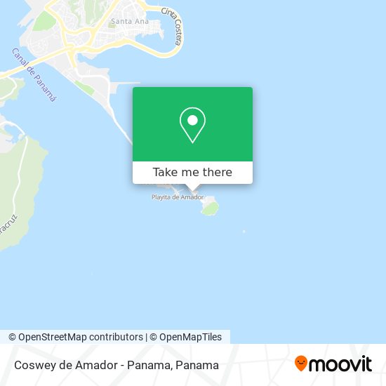 Coswey de Amador - Panama map