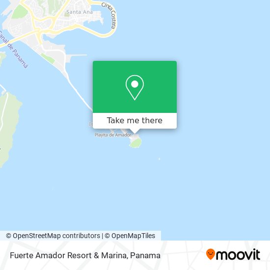 Fuerte Amador Resort & Marina map