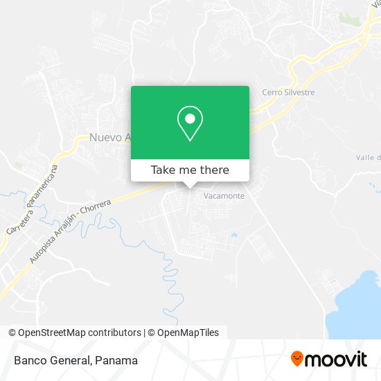 Banco General map