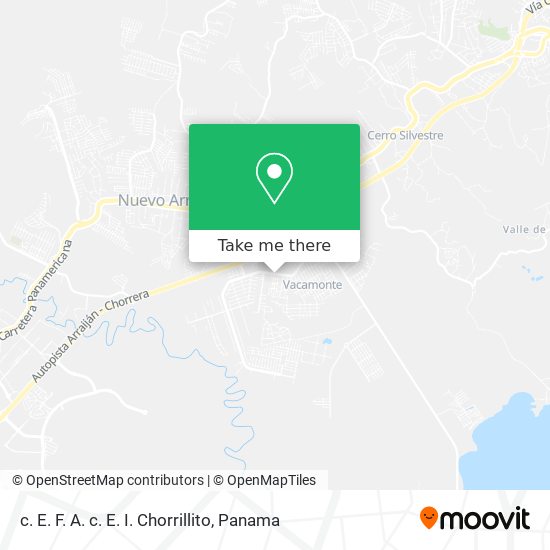 c. E. F. A. c. E. I. Chorrillito map
