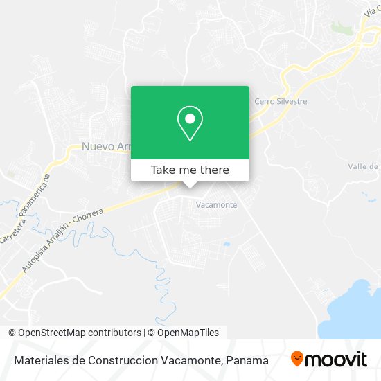 Mapa de Materiales de Construccion Vacamonte