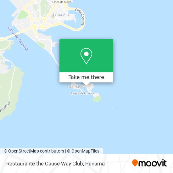 Mapa de Restaurante the Cause Way Club