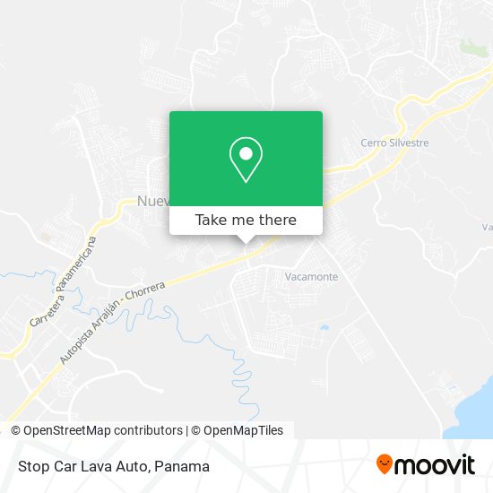 Mapa de Stop Car Lava Auto