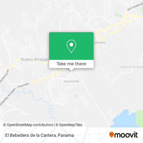 El Bebedero de la Cantera map