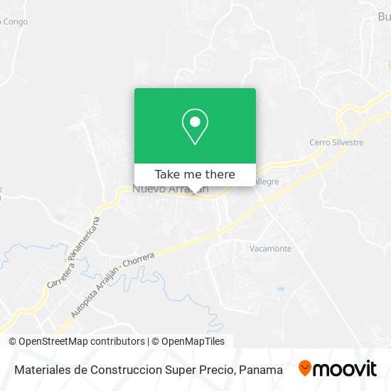 Mapa de Materiales de Construccion Super Precio