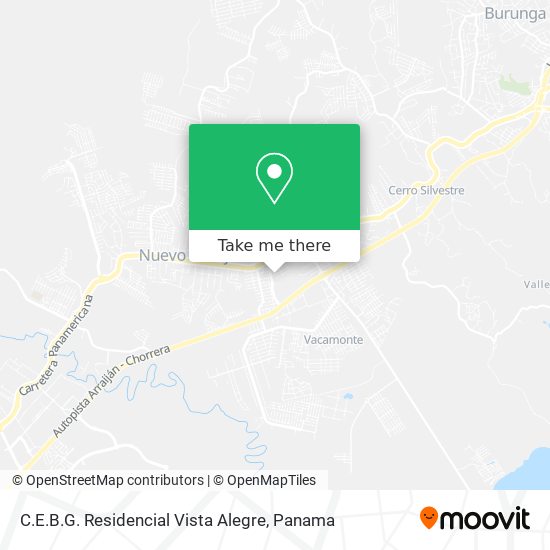 Mapa de C.E.B.G. Residencial Vista Alegre