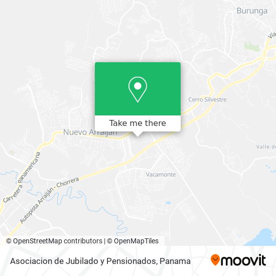 Asociacion de Jubilado y Pensionados map