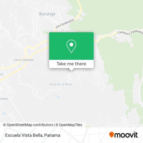 Escuela Vista Bella map