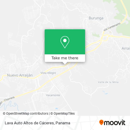 Lava Auto Altos de Cáceres map