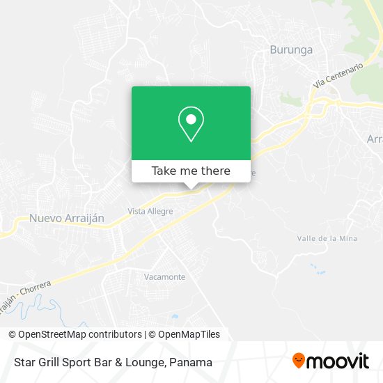 Star Grill Sport Bar & Lounge map