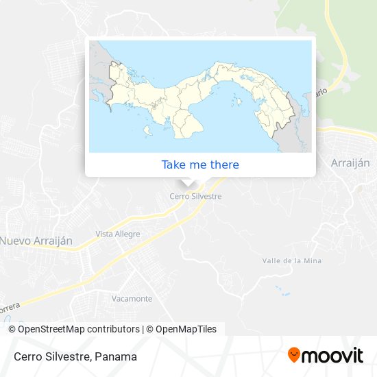 Cerro Silvestre map
