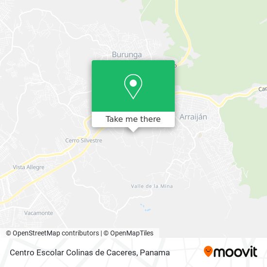 Centro Escolar Colinas de Caceres map