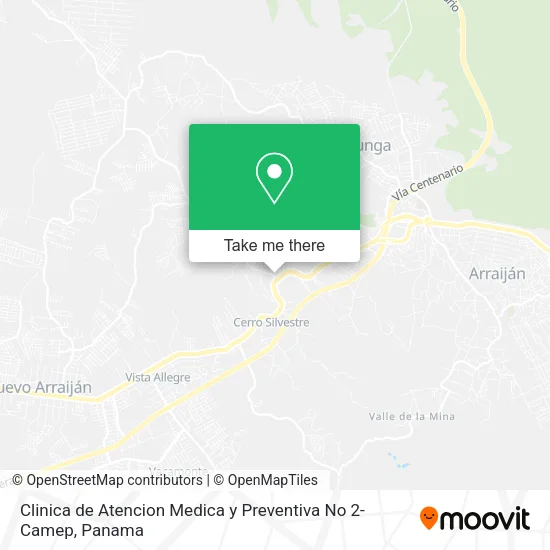 Clinica de Atencion Medica y Preventiva No 2-Camep map