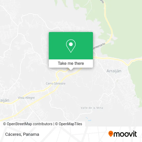 Mapa de Cáceres