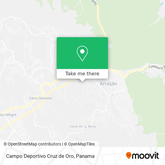 Campo Deportivo Cruz de Oro map