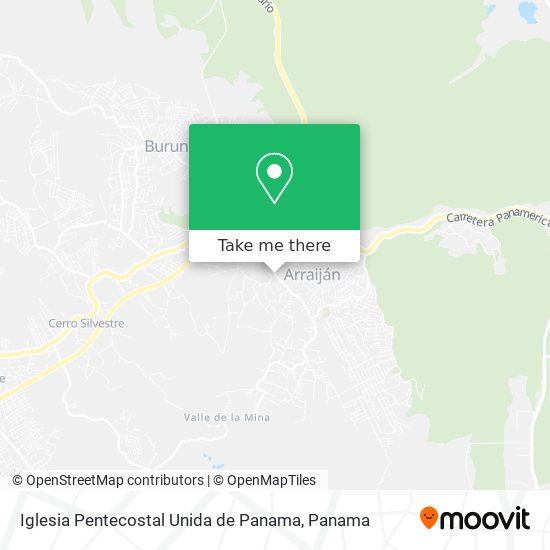 Mapa de Iglesia Pentecostal Unida de Panama