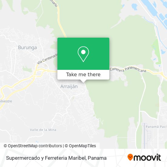 Mapa de Supermercado y Ferreteria Maribel