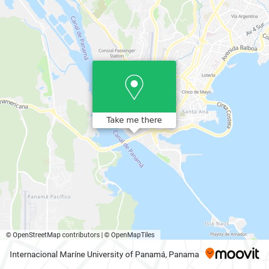 Internacional Maríne University of Panamá map