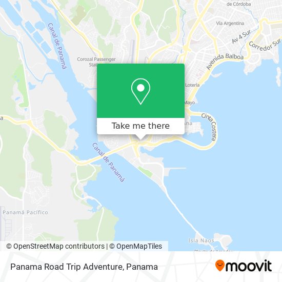 Panama Road Trip Adventure map