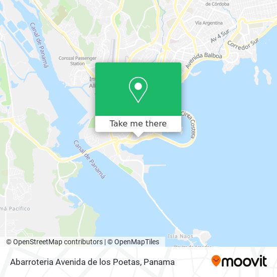 Abarroteria Avenida de los Poetas map