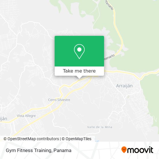 Mapa de Gym Fitness Training