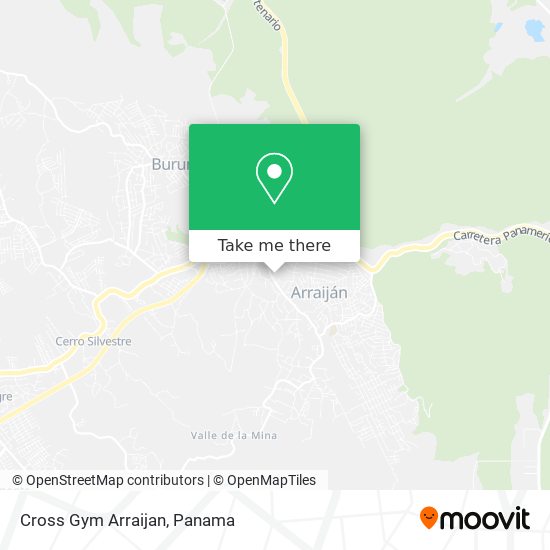 Mapa de Cross Gym Arraijan