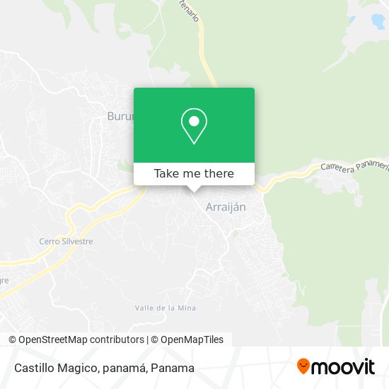 Castillo Magico, panamá map