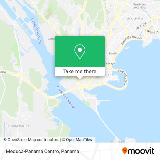 Meduca-Panamá Centro map