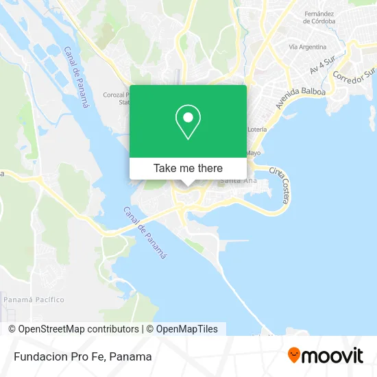 Fundacion Pro Fe map